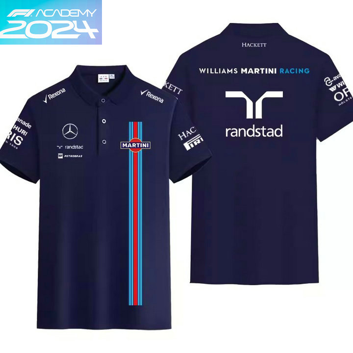 2024 Polo Williams Martini Racing Coton Slim Fit Manche Courte Homme